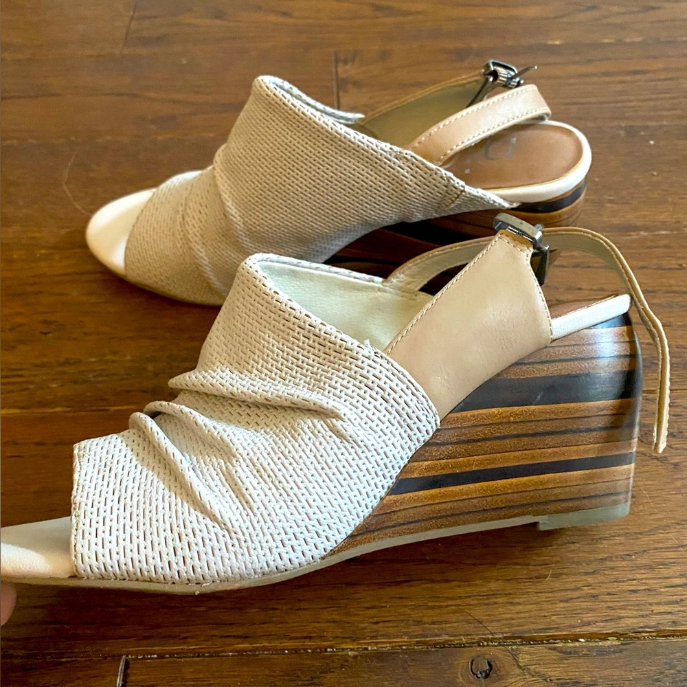 Never worn wedge sandal